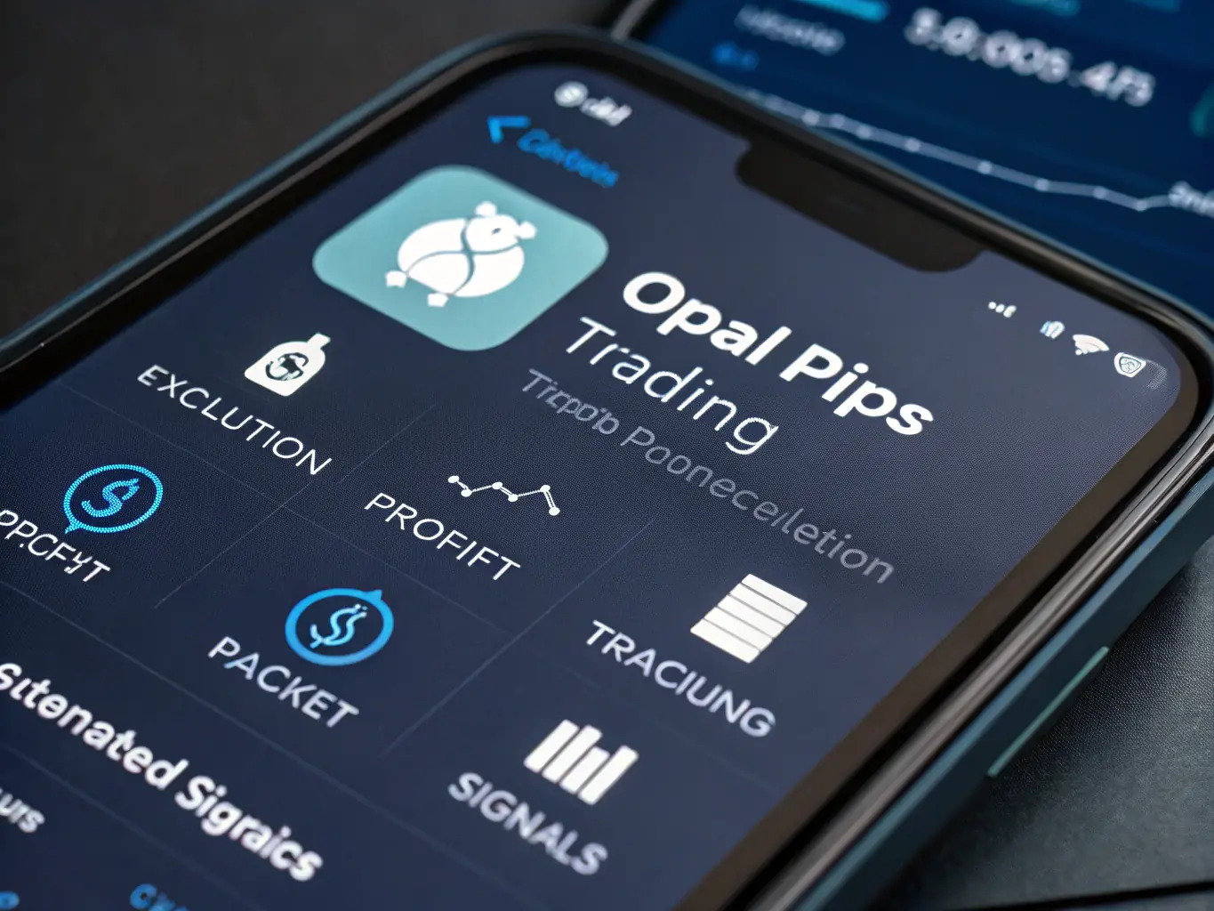 A mobile app interface showing trading and investment features with secure login, illustrating the convenience and security of Financial Technology Solutions.